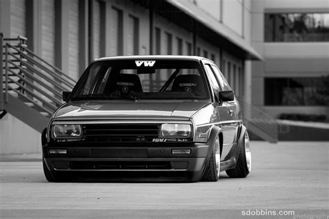 Jasons Bagged Mk2 Vw Jetta Coupe 16v On Borbet Type As Flickr