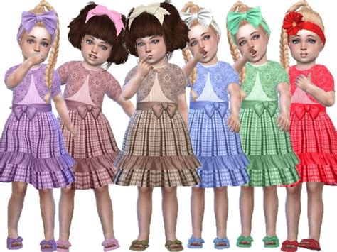 Double Frill Toddler Dress By Trudieopp At Tsr Sims 4 Updates