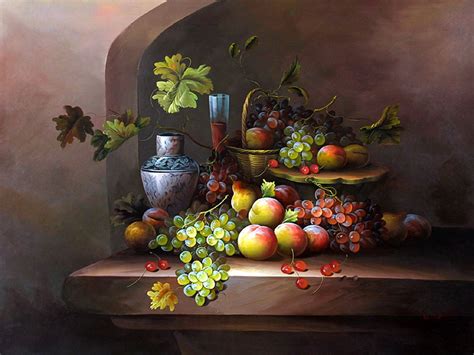 Classic Fruit Still Lifeoil Painting Supplies