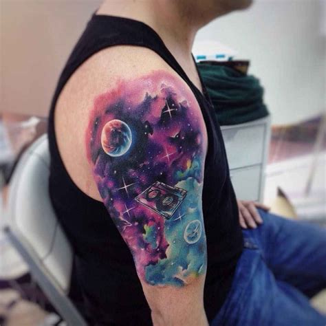 The Watercolor Universe Adrian Bascur Inkppl Tattoo Magazine