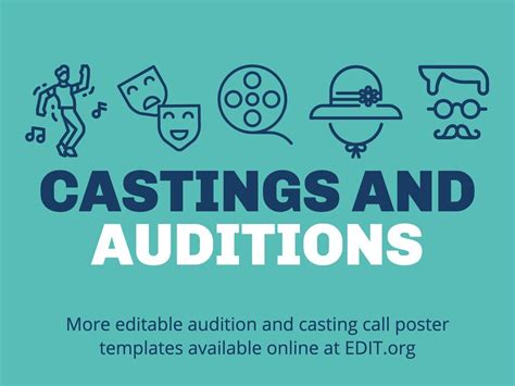 Free Templates For Casting And Audition Posters And Flyers