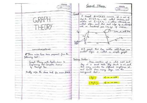 Solution Graph Theory Best Handwritten Notes Gate Cse Studypool