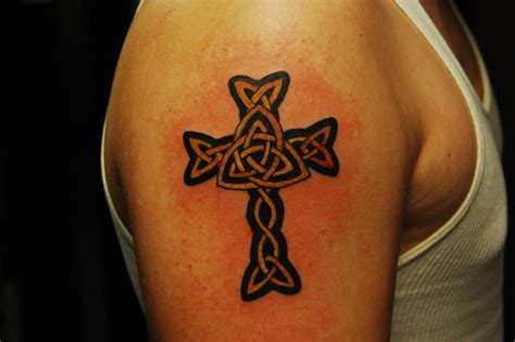 Celtic Cross With Trinity Knot By Wikkedone On Deviantart