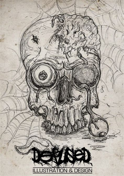 Skull Illustration By F3arther3aper On Deviantart