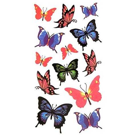 oottati assorted temporary tattoo butterfly 2 sheets to view further for this item visit