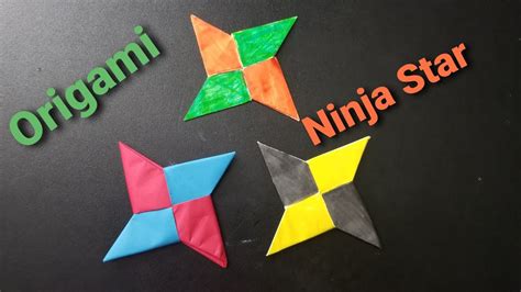 Ninjastar How To Make Easy Origami Ninja Star Youtube