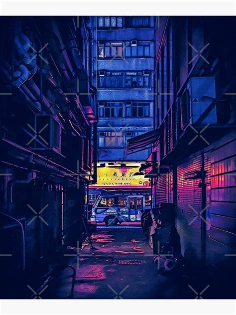 Lofi Aesthetic Anime Hong Kong Alley Poster For Sale By Nvaleroso