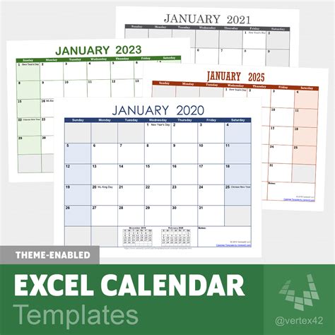 Excel Calendar Template For And Beyond