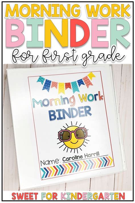 First Grade Morning Work Binder Reusable Morning Work Activities