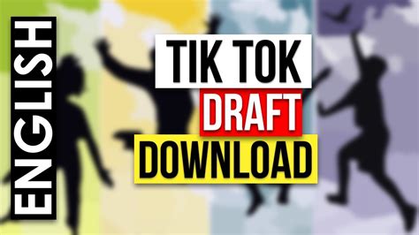 How To Save Tik Tok Draft Video In Gallery Without Posting Youtube