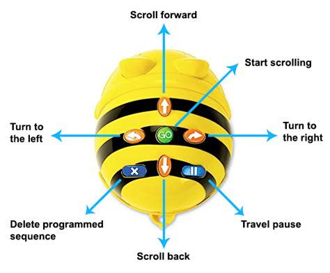 Bee Bot Robot Description Of Buttons And Their Functions Source Own