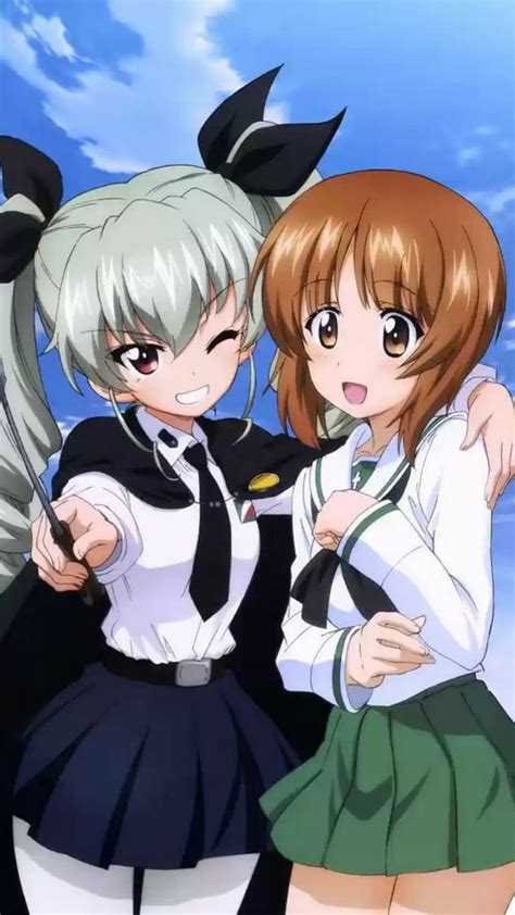 1920x1080px 1080p free download anchovy x miho anime cute girls girls und panzer miho