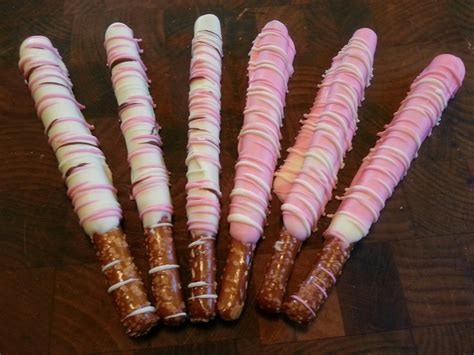 Pretzel Rods In Chocolate With Decorations Chocolate Covered Pretzel