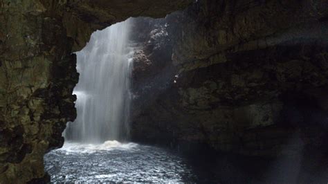One Of The Waterfalls Inside The Smoo Cave Durness Waterfall