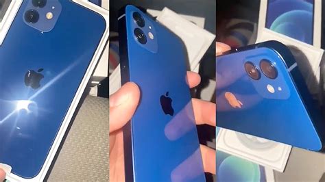 Iphone 12 In Blue First Exclusive Unboxing Youtube