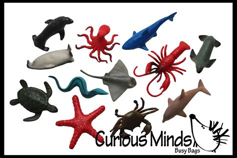 Ocean Sea Life Animal Figurines Mini Animal Action Figures Replicas