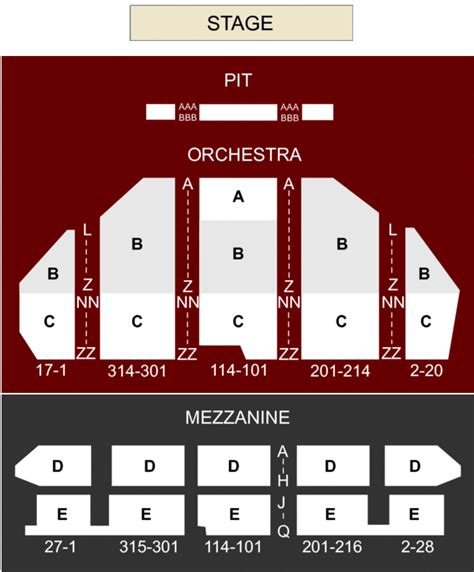 Pantages Theatre Seating Chart Los Angeles Elcho Table