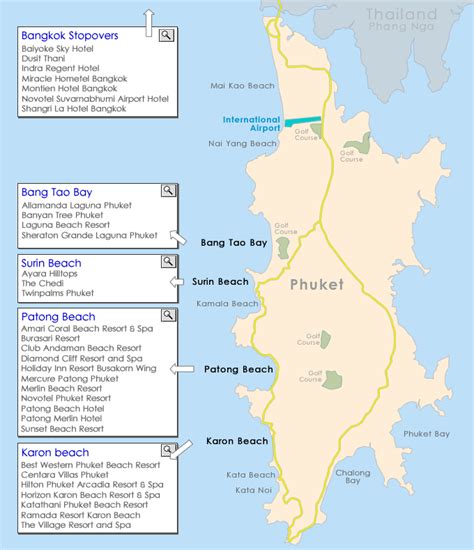 Patong Beach Phuket Tourist Map Patong Beach Phuket Mappery