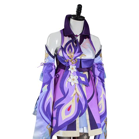 game genshin impact keqing dress outfits halloween carnival suit cospl
