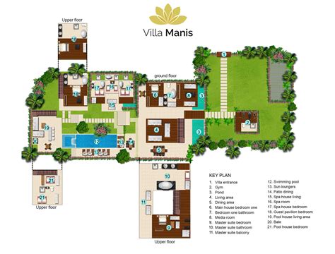 This modern villa is a stunner. Floorplan | Villa Manis - 8 bedrooms villa for rent in ...
