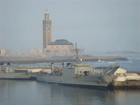 Casablanca Port With Hassan Ii Mosque David Lisbona Flickr