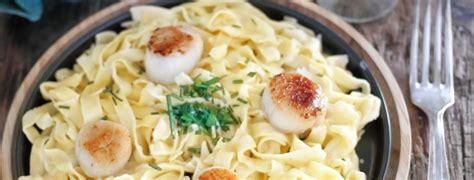 Recette tagliatelles Saint Jacques