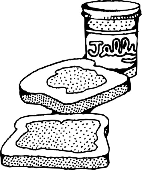 Download and print these peanut butter coloring pages for free. Peanut Butter And Jelly Sandwich Clip Art at Clker.com ...