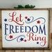 Let Freedom Ring Stencil Patriotic Stencil Stencil For Painting Reusable Stencil American