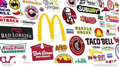 A great name stands for something and facilitates brand extensions. *REVERSE* Food Brands Logo Loop Stock Animation | 7387394