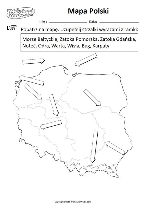 Mapa Polski Zadania Czytanie Ze Zrozumieniem Geografia Edukacja