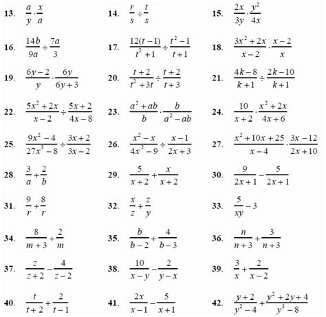 50 Simplifying Complex Fractions Worksheet