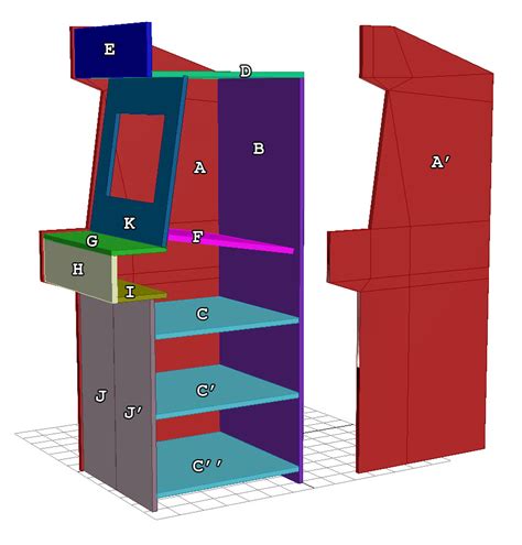 It has an 'old school' look with original arcade controls, can be played with any usb. My custom arcade cabinet blueprints - Ignacio Sánchez Ginés