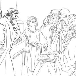 Image result for jesus lost in the temple colouring page | Jesus in the temple, Jesus coloring