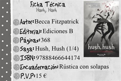 Lista 105 Imagen De Fondo Ensayo Del Libro Hush Hush Alta Definición