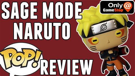 Sage Mode Naruto Gamestop Exclusive Funko Pop Review Youtube