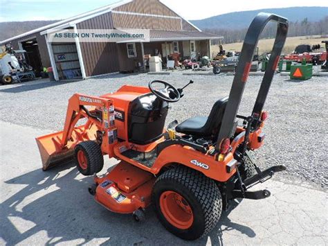2004 Kubota Bx1500 Sub Compact Tractor Loader With 54 Belly Mower