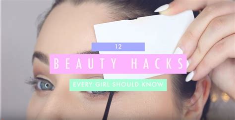 12 Beauty Hacks Every Girl Should Know 2016 Handy Diy