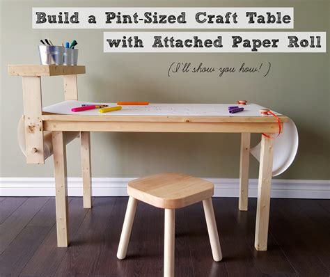Turtles And Tails Diy Childrens Craft Table With Paper Roll