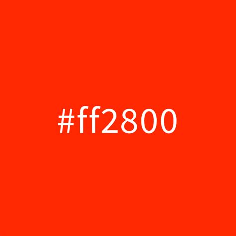 Ferrari Red Color Code Is Ff2800