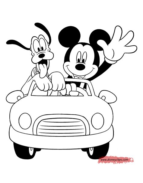 Hey there's a goofy in there! Mickey Mouse & Friends Coloring Pages 4 | Disney's World ...