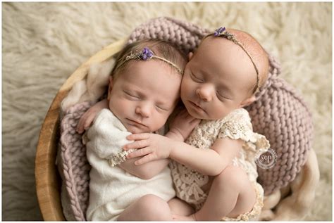 Twin Girl Baby Pictures Orange County Newborn
