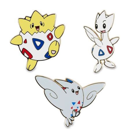 Togepi Togetic And Togekiss Pokémon Pins 3 Pack Pokémon Center