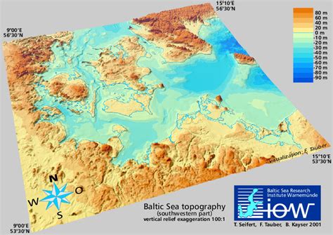 Topography Of The Baltic Sea Iow