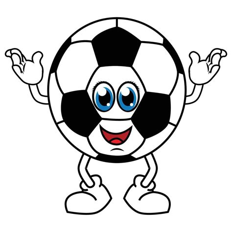 Cute Soccer Ball Cartoon Graphic 16258098 Vector Art At Vecteezy