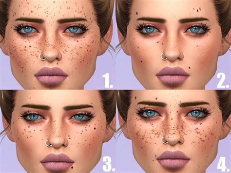 Sims 4 Ccs The Best Freckles And Moles By Savagesimbaby