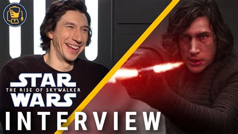 Star Wars The Rise Of Skywalker Adam Driver Interview Youtube