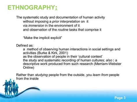 Ethnography Research 1
