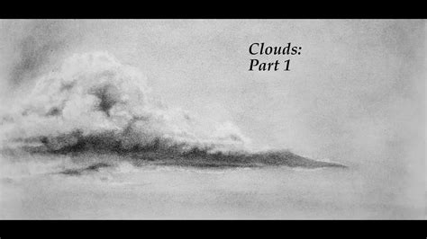 How to draw clouds,Study no1,Graphite pencil drawing - YouTube