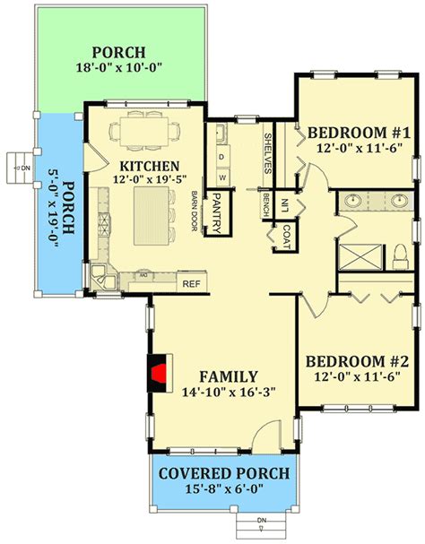 Small house plans with affordable building budget. Compact Country Home Plan - 46378LA | Architectural ...