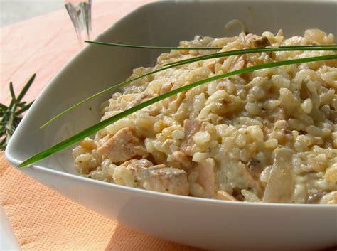 Risotto au saumon crème au parmesan